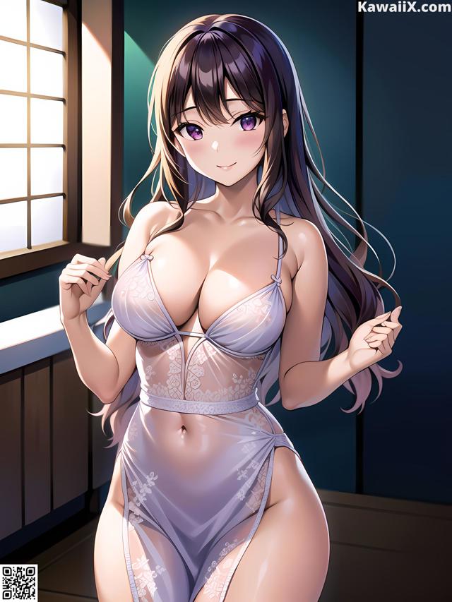Hentai - 华彩繁花 Set 2 20230602 Part 1 No.a984b4 A woman in lingerie posing in front of a window.