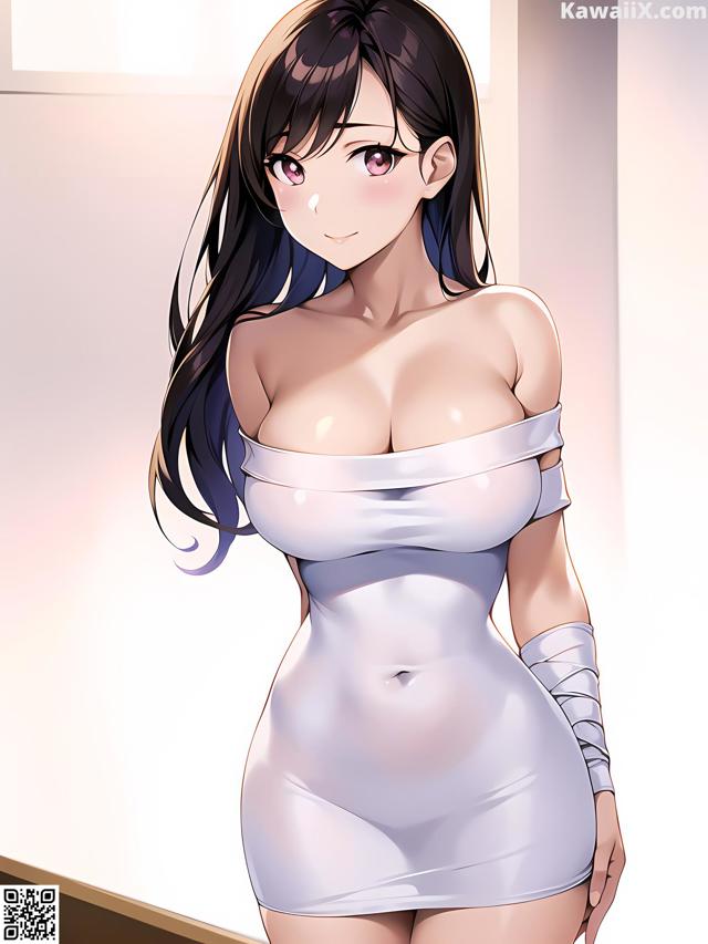 Hentai - 华彩繁花 Set 1 20230602 Part 5 No.67d1f1 A woman in a white dress is posing for the camera.